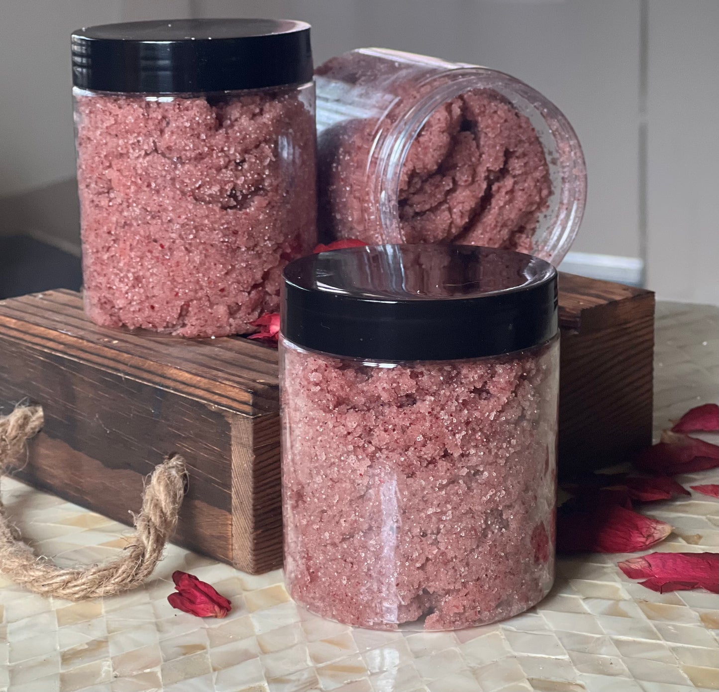 Whipped Rose Sugar Scrub