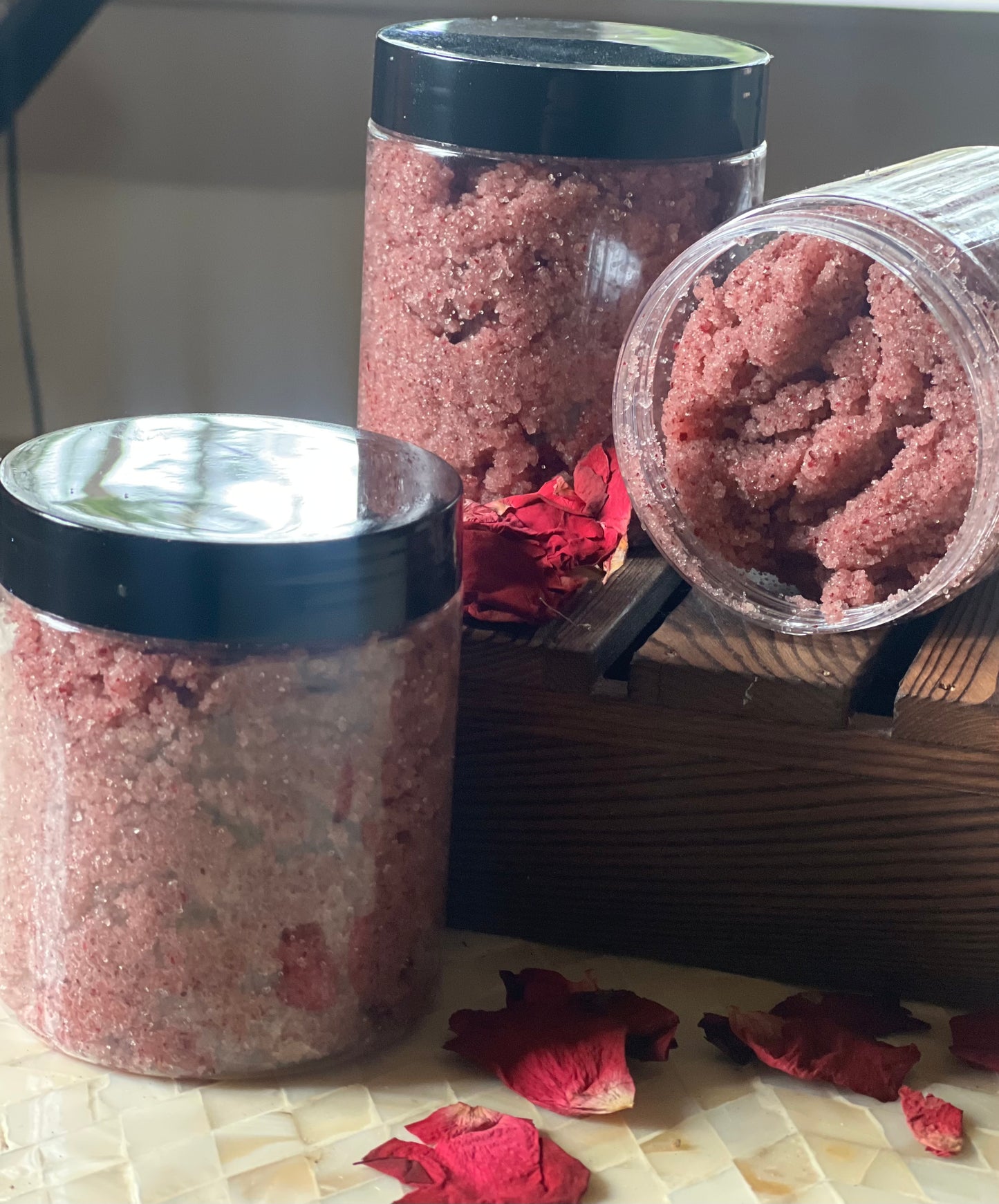 Whipped Rose Sugar Scrub