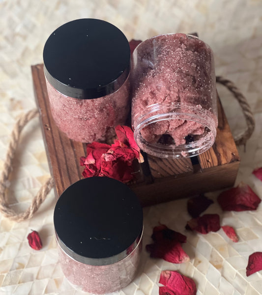 Whipped Rose Sugar Scrub