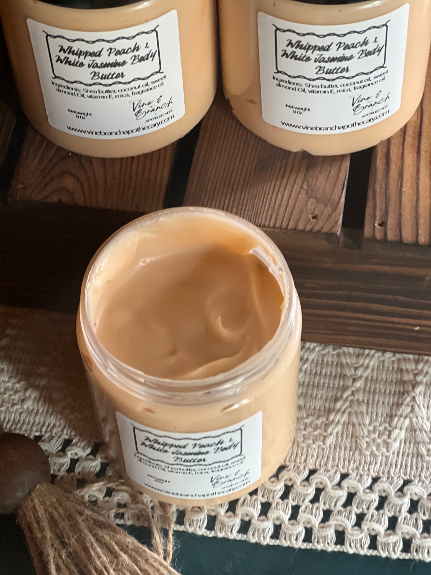 Whipped Peach & White Jasmine Body Butter