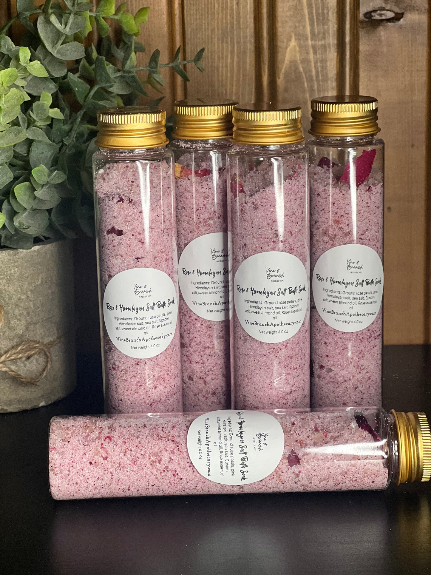 Rose & Pink Himalayan Salt Bath Soak